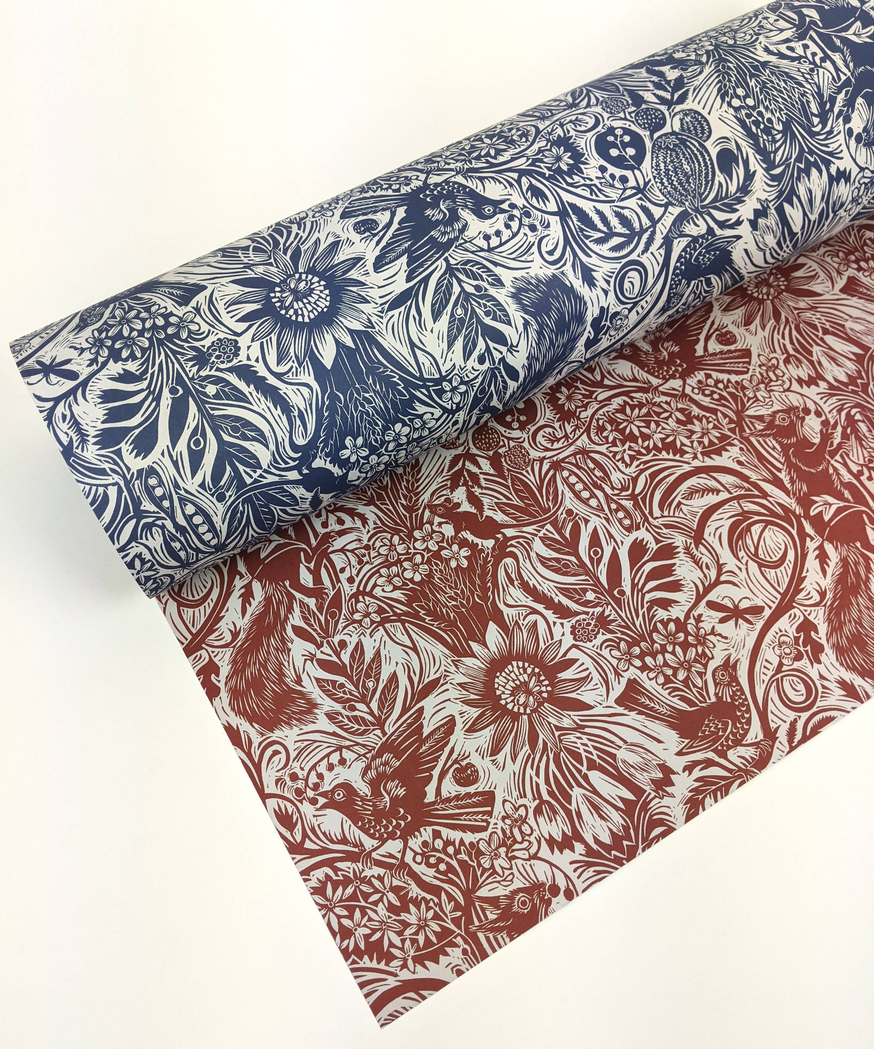 Gavepapir • Egern Dyreprint • 3 Ark • Sendes Ikke