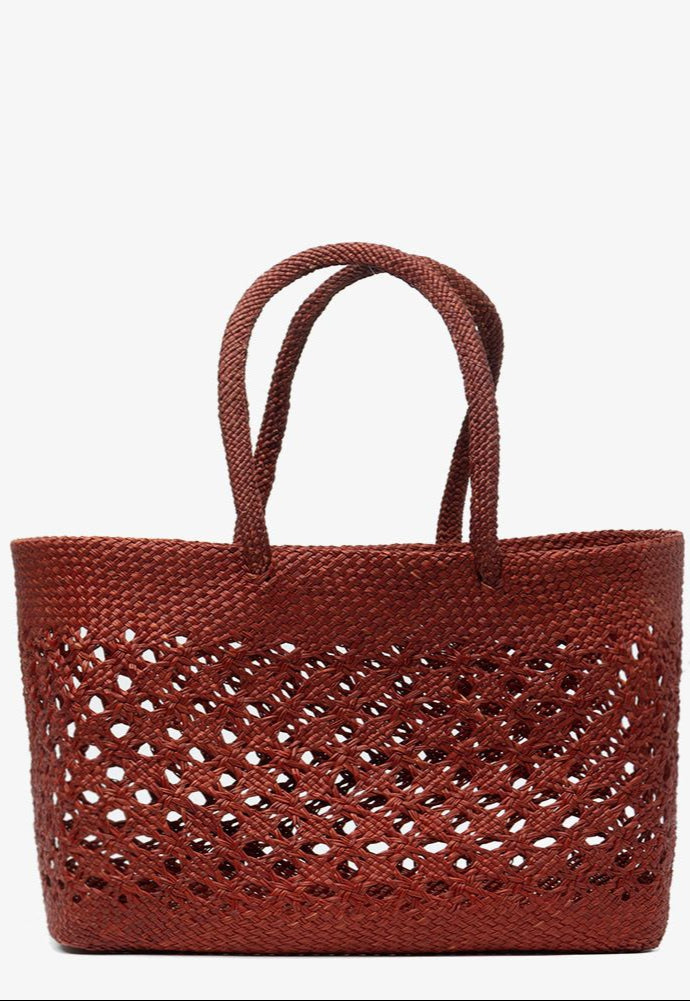 Taske • Palmeblade • Burgundy • Stor