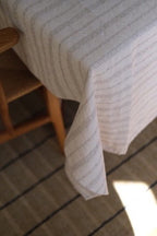 Hørdug • 140 x 250 cm • Broderie Taupe • Linge Particulier - DORA