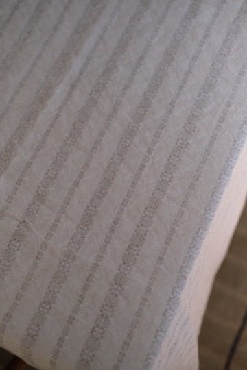 Hørdug • 140 x 250 cm • Broderie Taupe • Linge Particulier - DORA