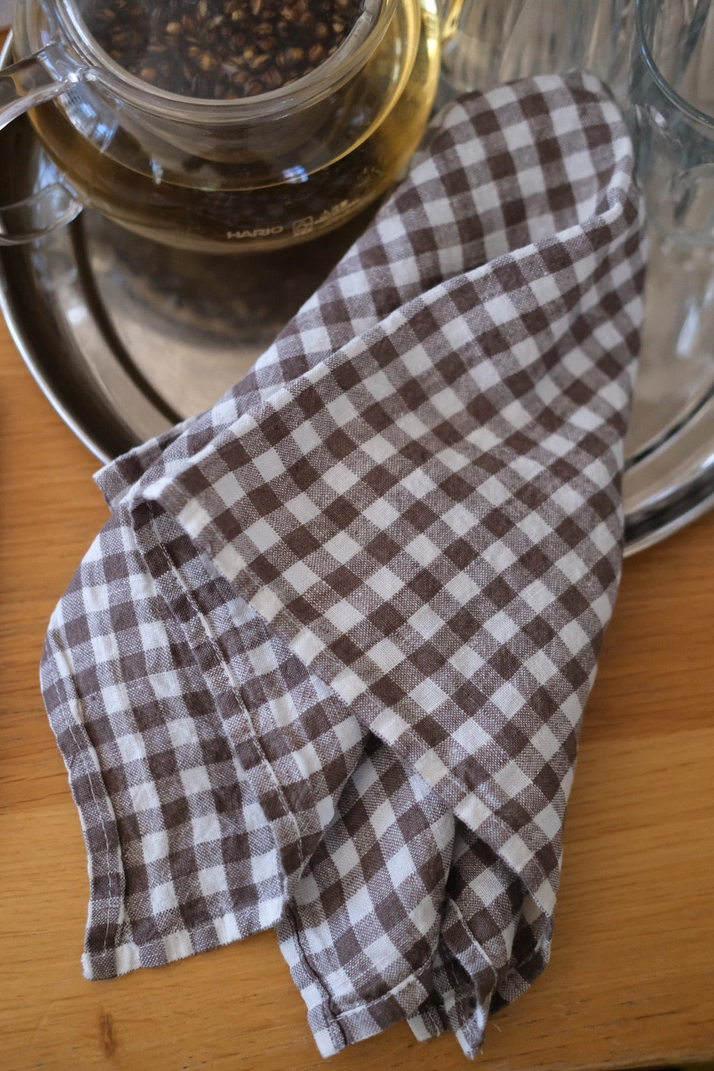 Hørserviet • Vichy Marron • Ternet Brun • Linge Particulier - DORA