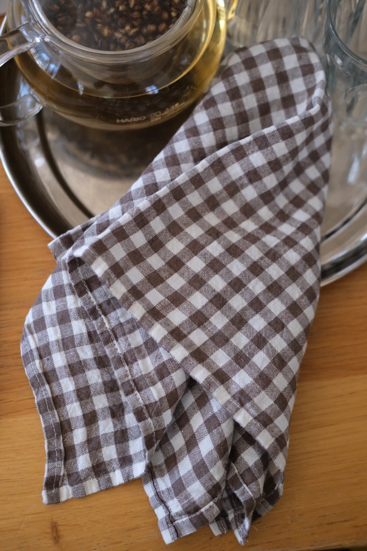 Hørserviet • Vichy Marron • Ternet Brun • Linge Particulier - DORA
