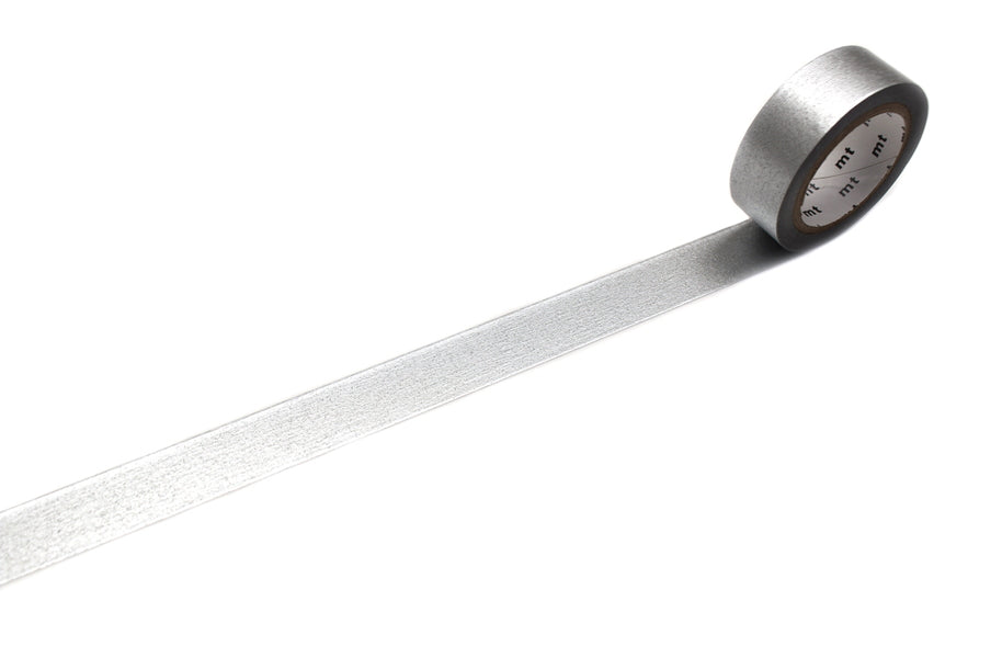 MT Tape washi-tape • Skinnende sølv • 15 mm