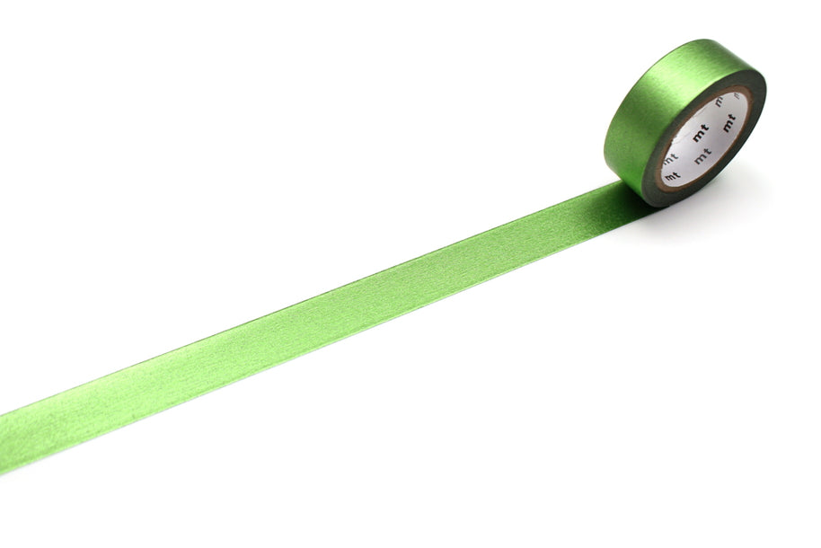 MT Tape washi-tape • Skinnende lime • 15 mm