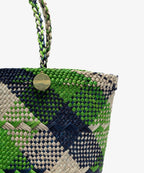 Taske • Palmeblade • Grøn & Blå • Lille