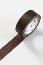 MT Tape washi-tape • Mørkebrun • 15 mm