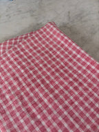 Pudevår • Hør • Mellem • Carreaux Rose • Rosa tern - DORA