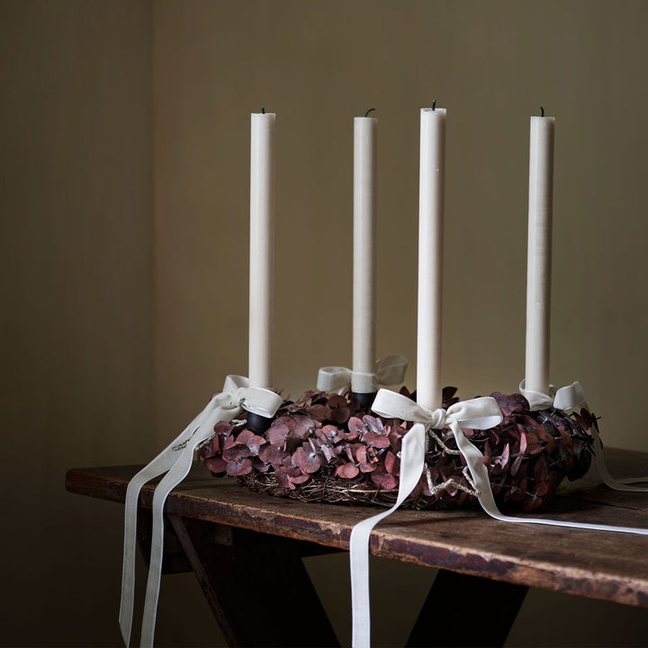 Lysholder til advent med spyd • 4 stk