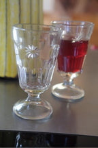 Vintage • Hvidvin glas • Presset • Lille - DORA