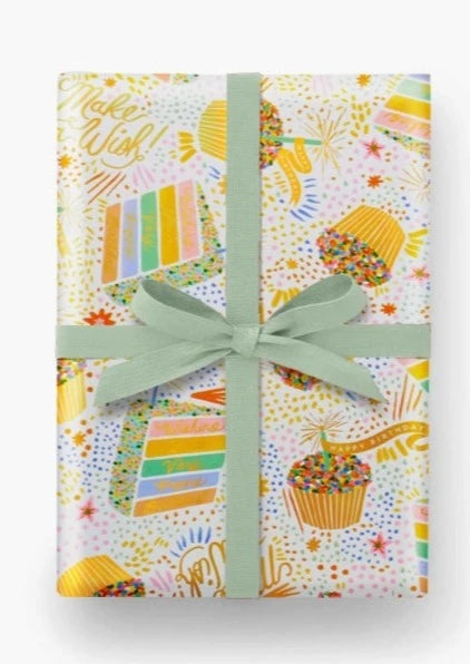 Wrapping paper • Make A Wish • Cake • 3 pcs