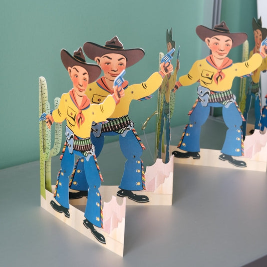 Table Decorations • Paper Garland • Cowboy