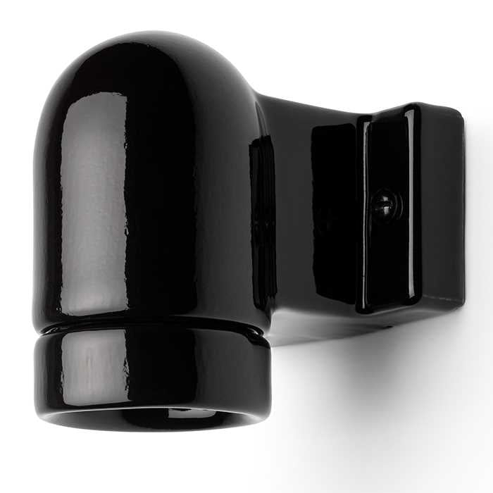 Lampe • Vinkel Porcelæn • Sort