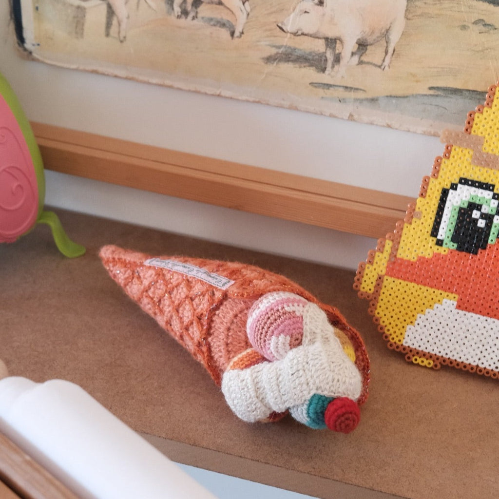 Pude • Hæklet • Rangle • Isvaffel