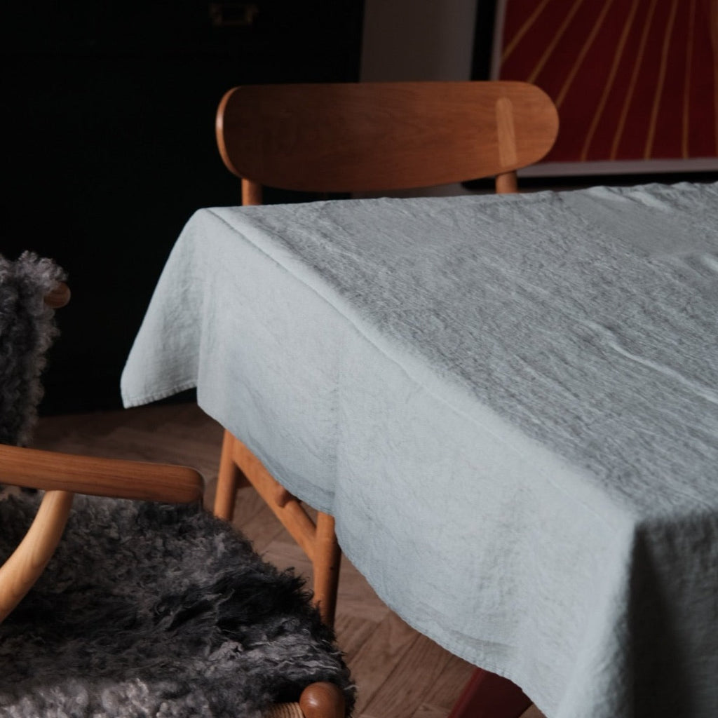 Dug • Hør • Sauge • Lysegrøn • 140 x 250 cm