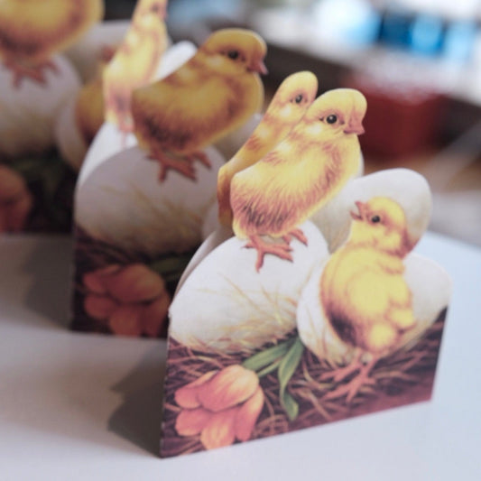 Påskepynt • Papirguirlande • Kyllinger med Æg
