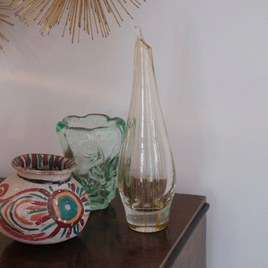 Vintage • Vase • Slank med striber