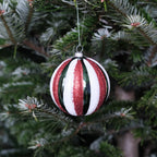 Julepynt • Kugle • Bolsjestribet kugle • 1 stk