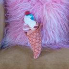 Pude • Hæklet • Rangle • Isvaffel