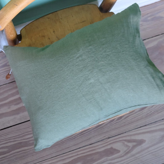 Flax pillow • 30x40 • Jade • Green