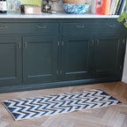 Måtte • Chevron • 46 x 120 cm • Blå