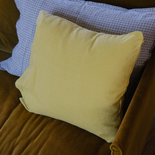 Flax pillow • 50x50 • Ocher • Yellow