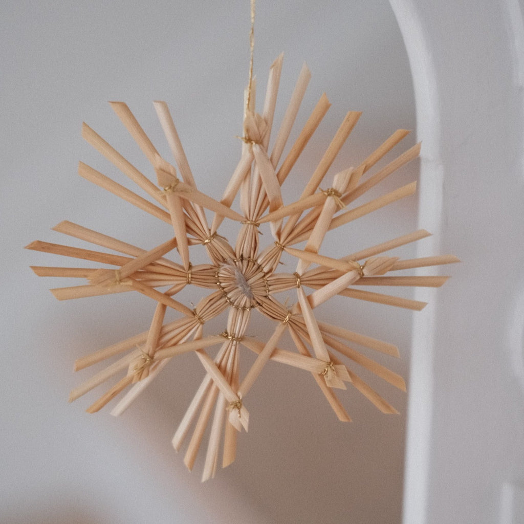 Julepynt • Dekoration • Strå • 12 stk