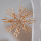 Julepynt • Dekoration • Strå • 12 stk