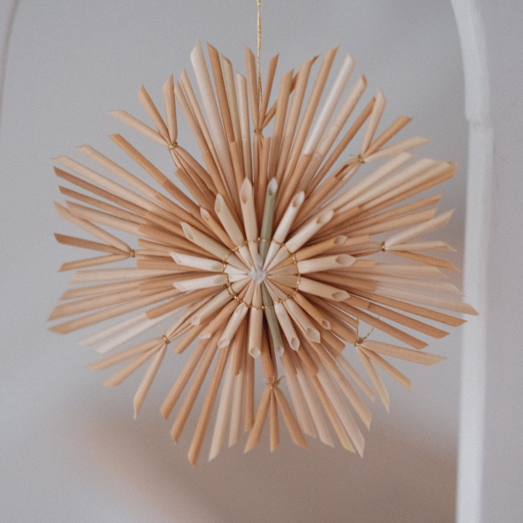 Julepynt • Dekoration • Strå • 12 stk