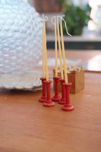 Fødselsdagslys • 10stk • Ultratynde • Bivoks