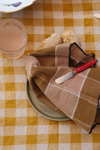 Tablecloth • Linen • 170 x 350 cm • Yellow Check