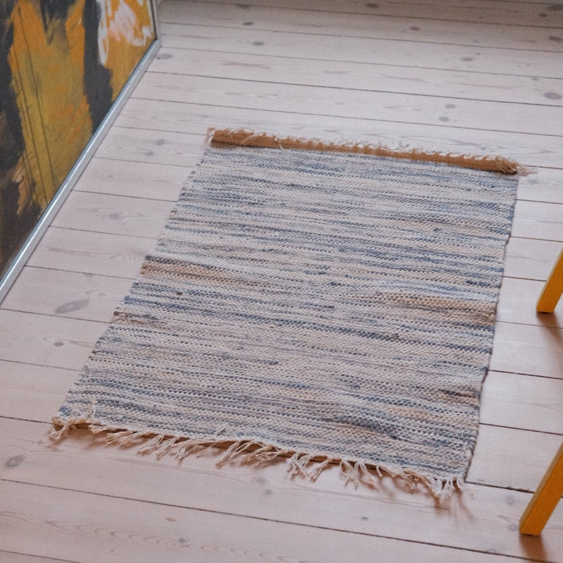 Carpet • Raw • 60x90 • Dark blue Stripe