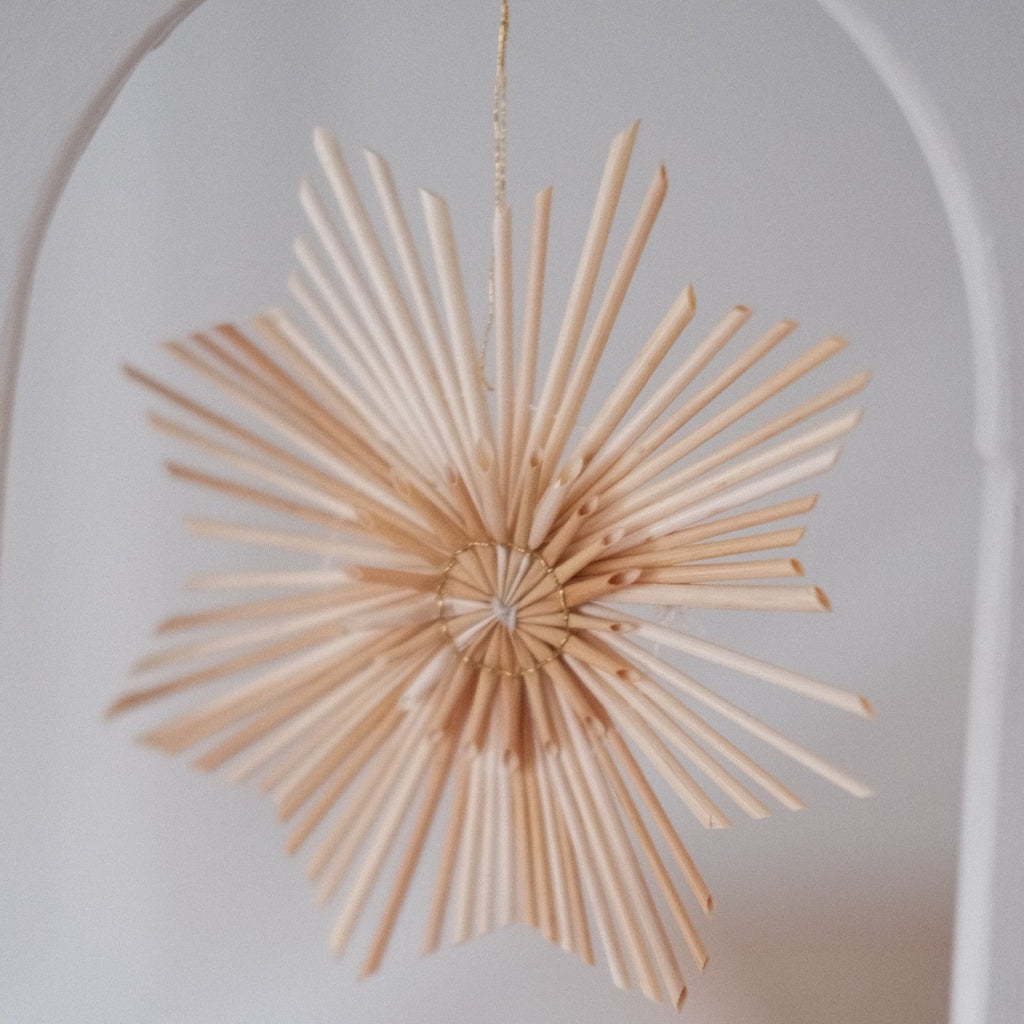 Julepynt • Dekoration • Strå • 12 stk