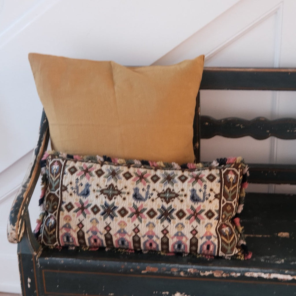 Pudevår • Hør • 50x50 • Tabacco