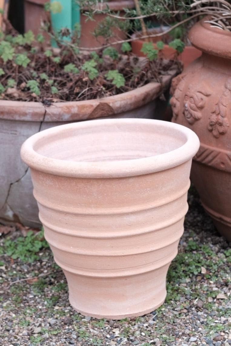 Blomsterkrukke • Med Striber • Sendes ikke