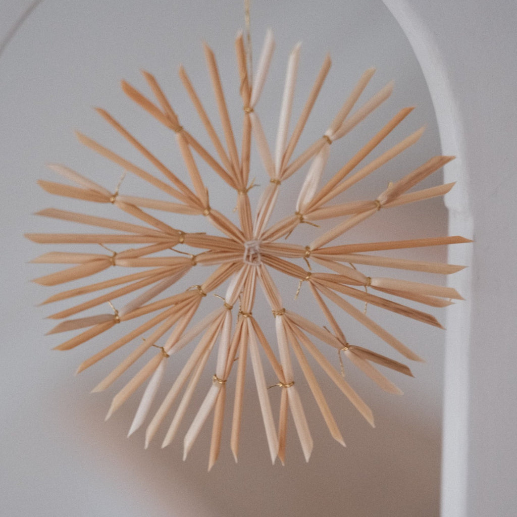 Julepynt • Dekoration • Strå • 12 stk