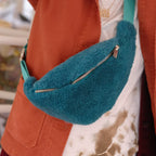 Bæltetaske • Lammeskind • Grøn