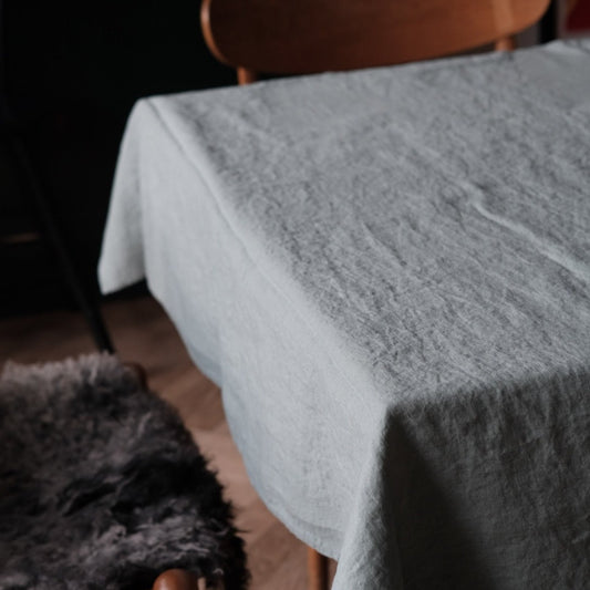 Table cloth • Linen • Sauge • Light green • 140 x 250 cm