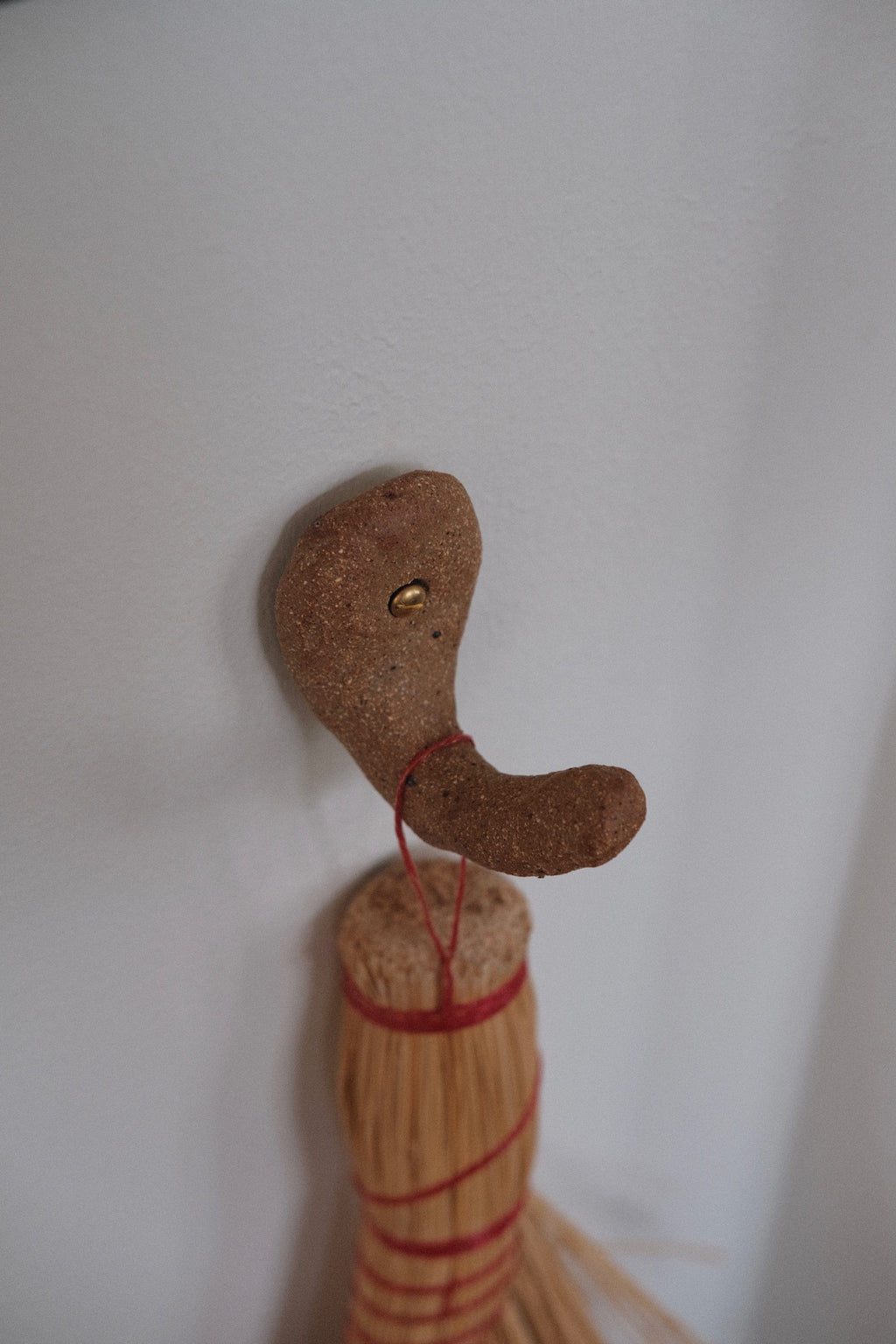 Håndlavet Knage • Enkelt • Brun • Stor