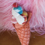 Pude • Hæklet • Rangle • Isvaffel