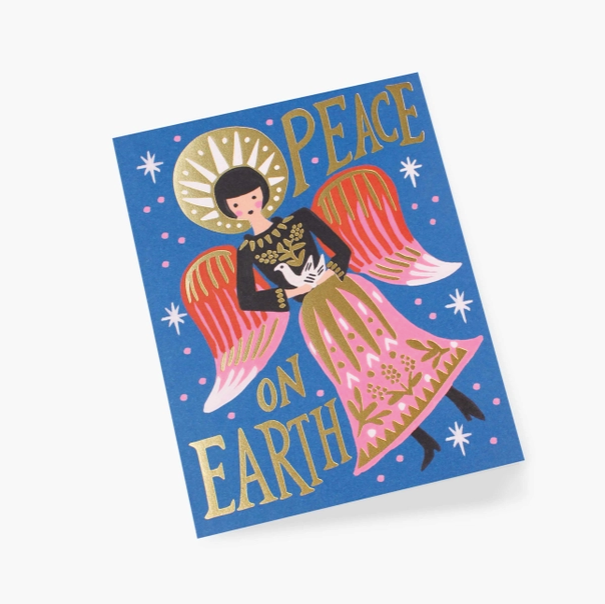 Julekort • Peace on Earth • Engel