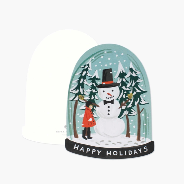 Julekort • Happy Holidays • Snemand