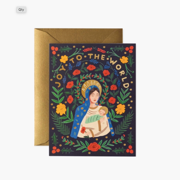 Christmas cards • Joy to the World • Madonna