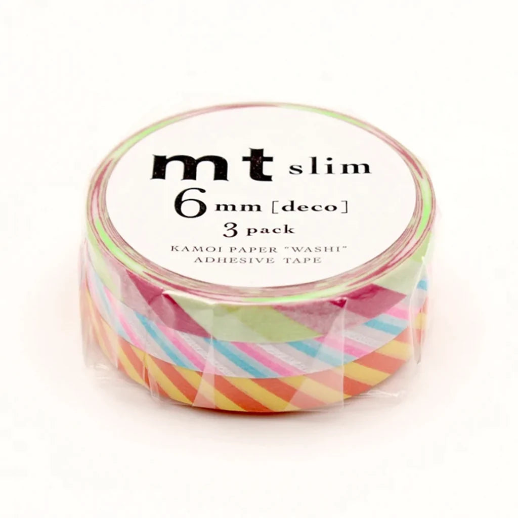 mt Masking Tape • Multi Strib • 3 stk