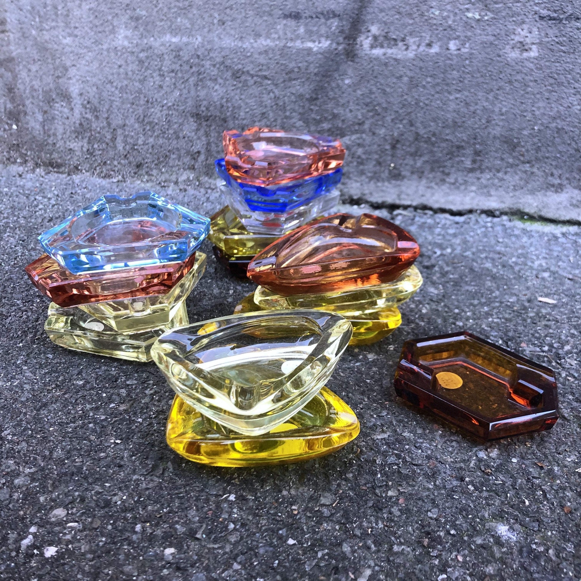 DORA Vintage Glas VINTAGE Askebæger // Smykkeskål