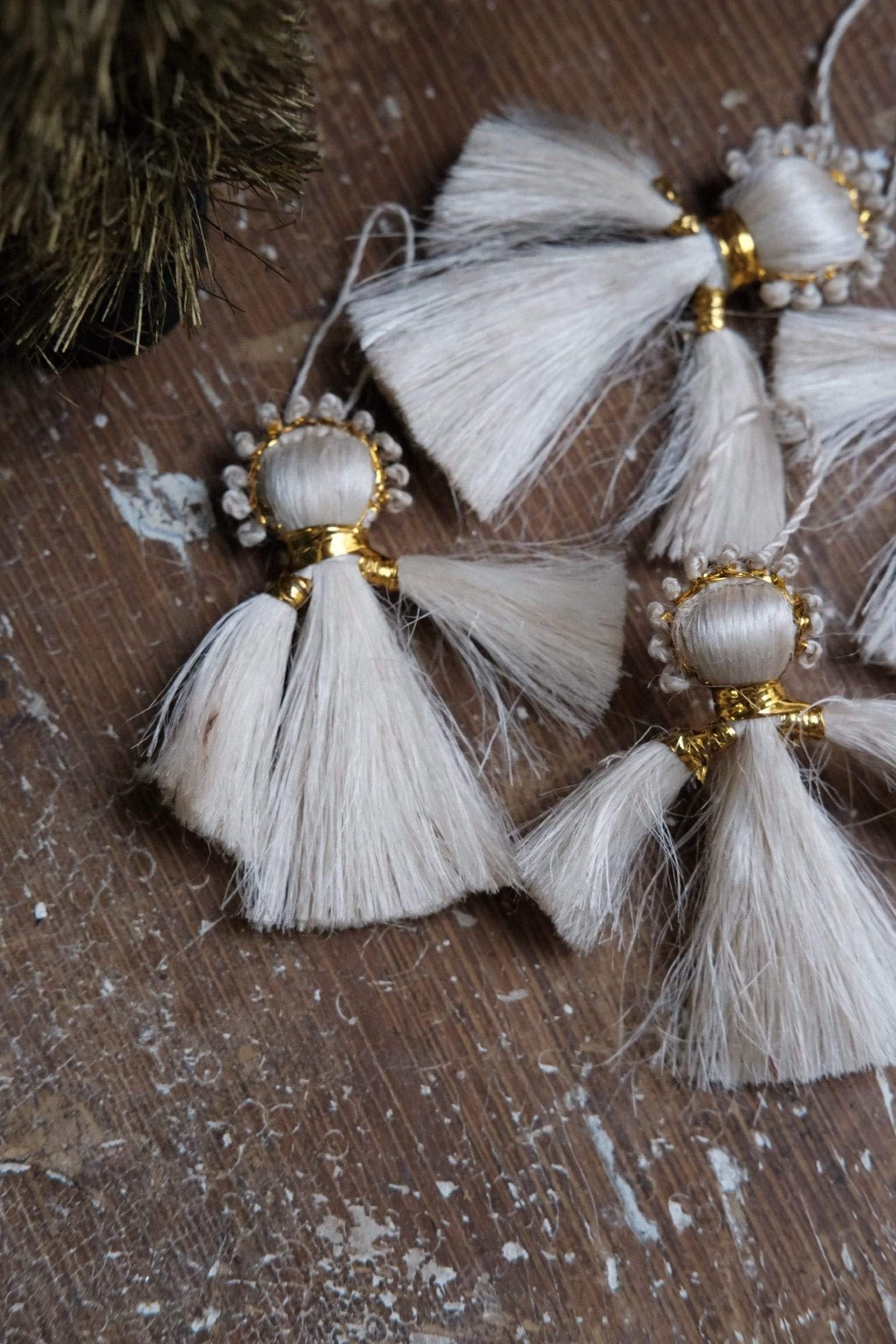 Afroart JULEDEKORATION Julepynt • Engel • Jute • 6 stk