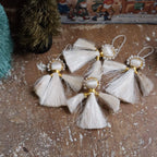 Afroart JULEDEKORATION Julepynt • Engel • Jute • 6 stk