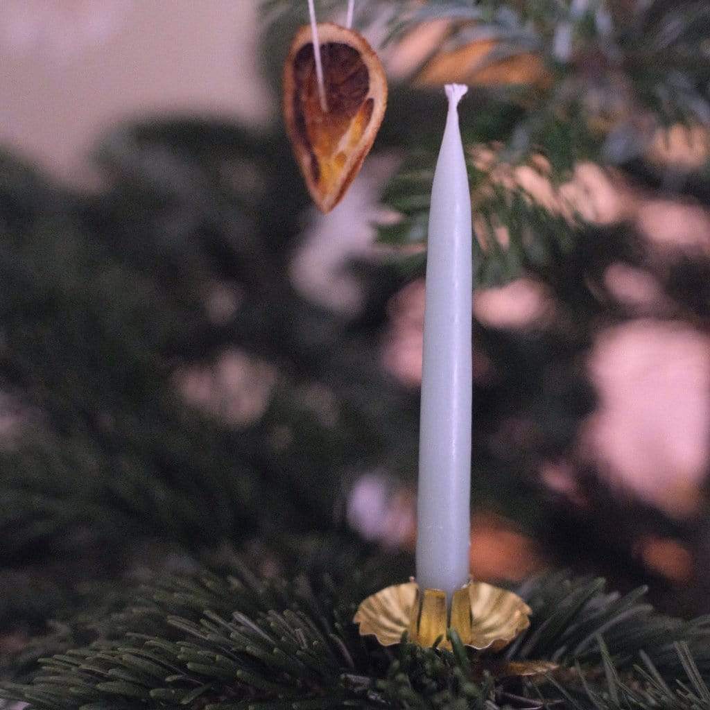 DORA JUL JULELYS Julepynt • Lysestage til Juletræet • Guld • 10 stk