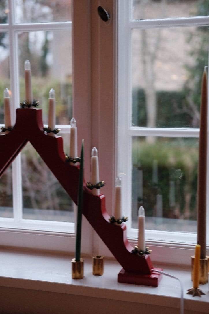 DORA JULELYS Svensk Julestage • Rød • 11 lys