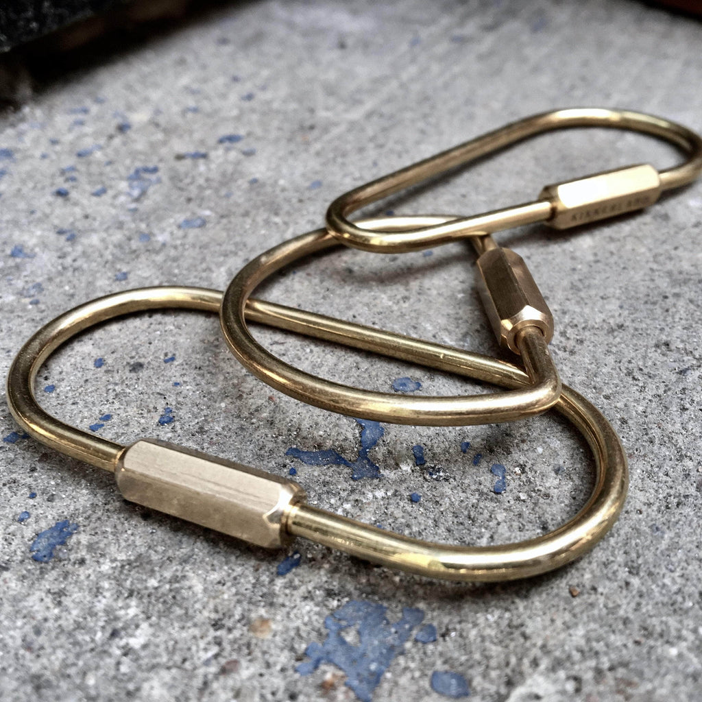 kikkerland Nøglering Nøglering // Messing