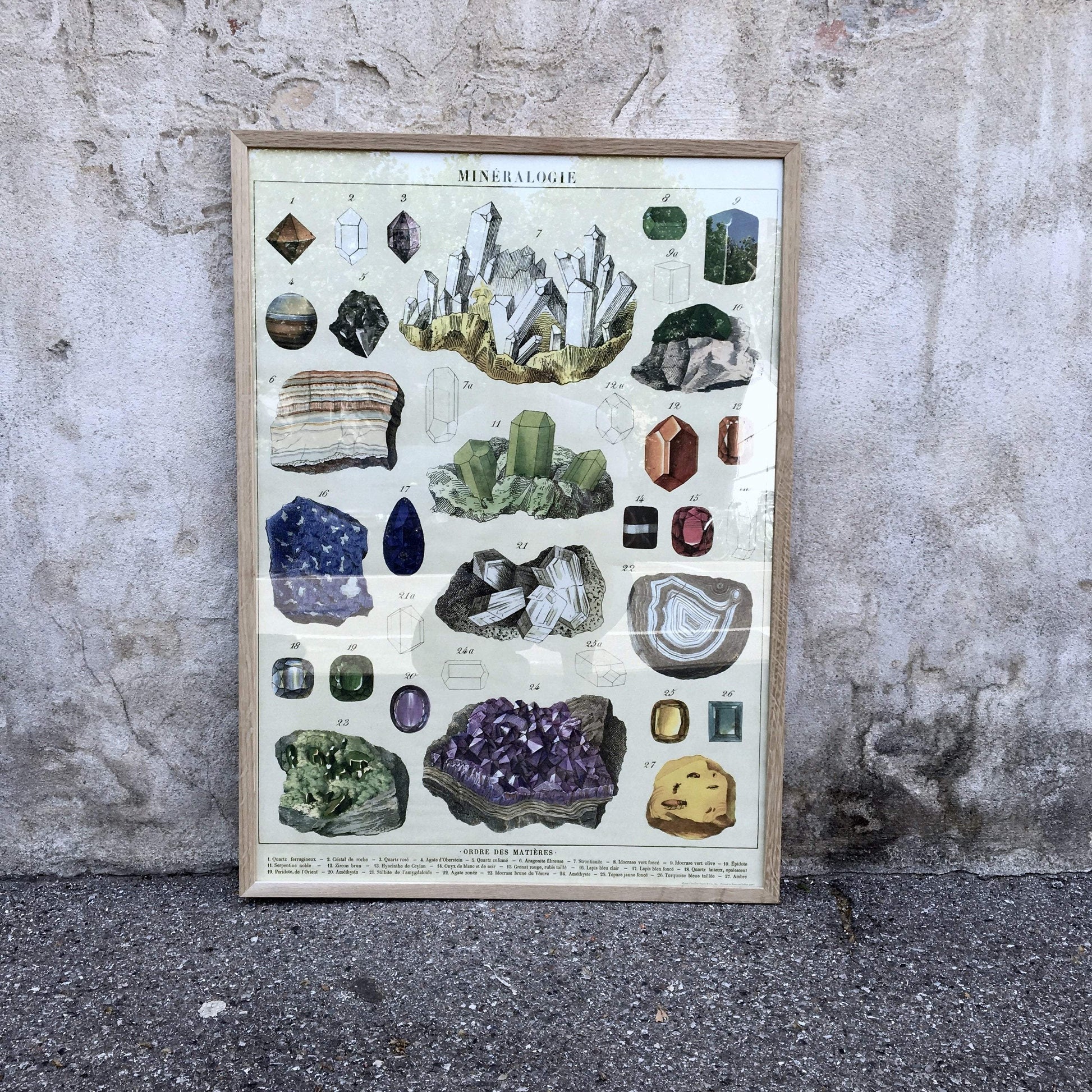 Cavallini Print Plakat // Mineralogi